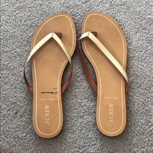 J. Crew Capri sandals in Gold, Never worn
